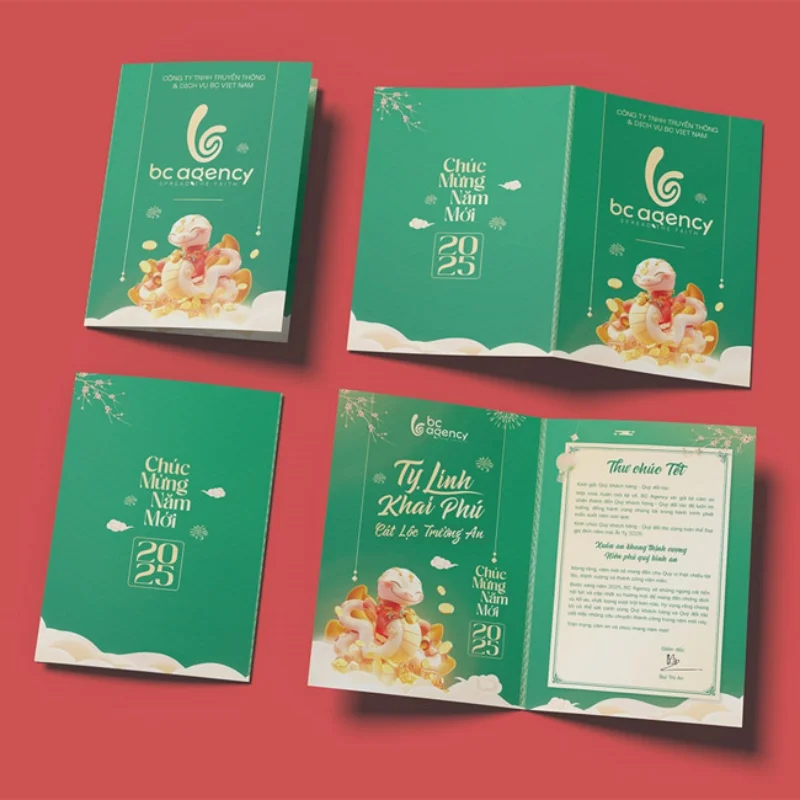 Thiệp chúc Tết công ty tặng nhân viên 