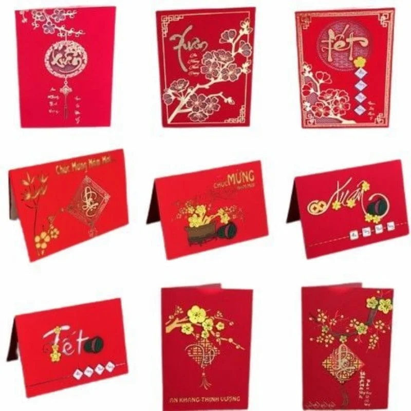 Thiệp chúc Tết đa dạng mẫu mã 