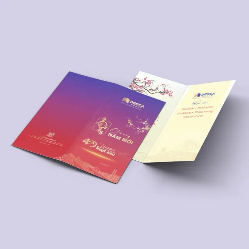Thiệp chúc Tết công ty tặng khách hàng 