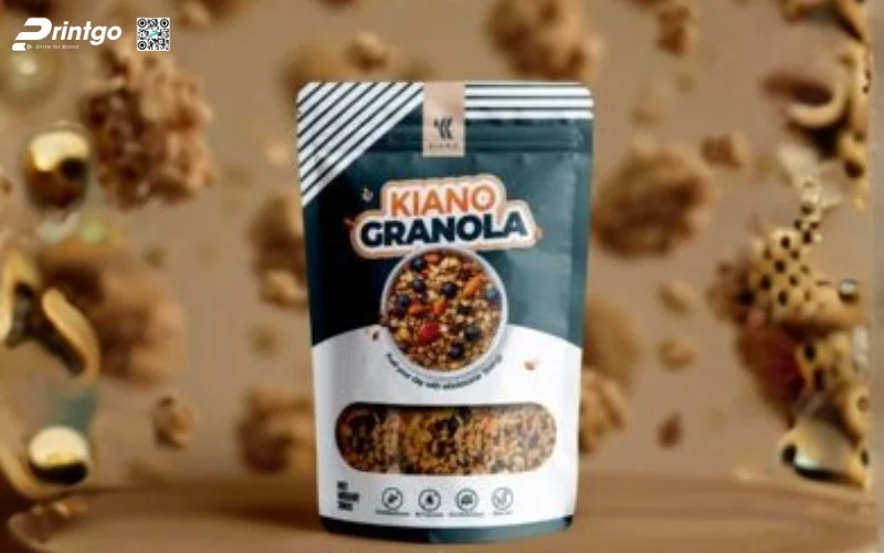 Mẫu bao bì granola dạng túi zipper