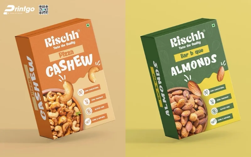 Mẫu bao bì granola dạng hộp mềm