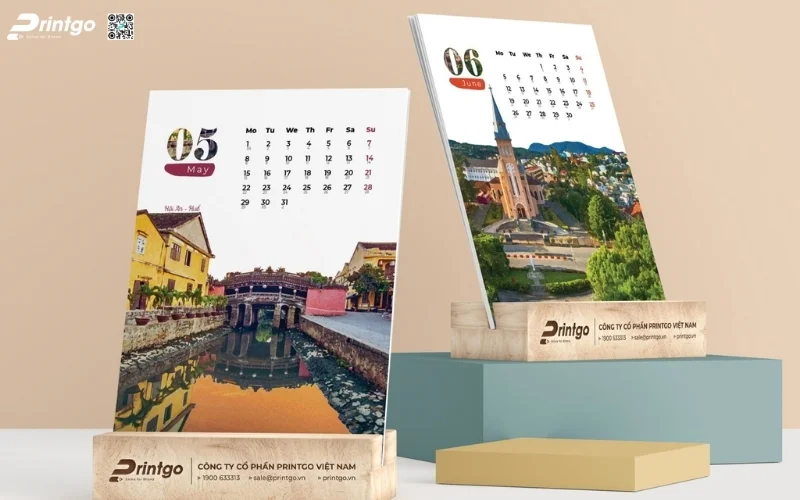 Kích thước các loại lịch tết độc quyền phổ biến