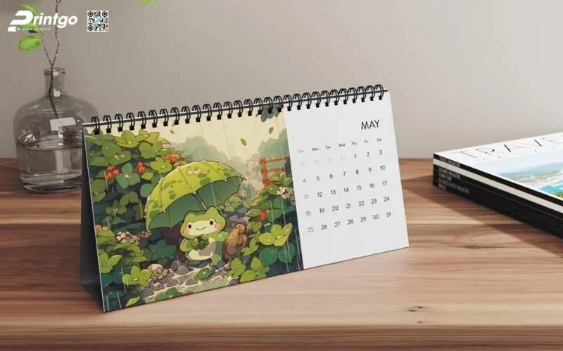 Kích thước lịch để bàn độc đáo phổ biến
