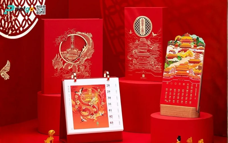 Kỹ thuật gia công in lịch để bàn độc đáo