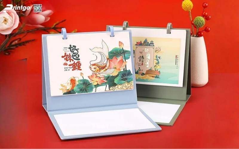 Kỹ thuật gia công và in lịch để bàn chữ M 