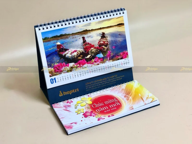 Lịch để bàn Công ty cổ phần đầu tư Hợp Trí