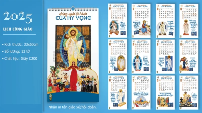 Lịch treo tường Công giáo ý nghĩa 