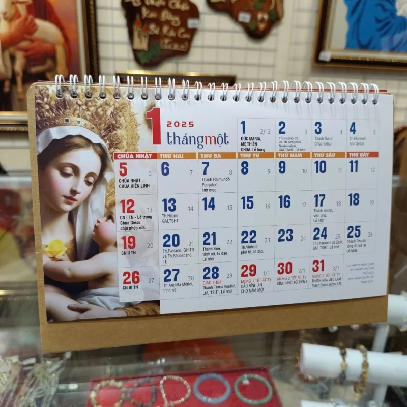 Lịch để bàn Công giáo chỉn chu 