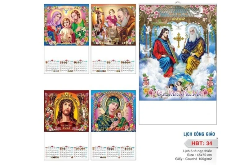 Lịch treo tường Công giáo cao cấp 