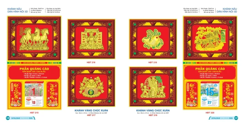 Mẫu khánh lịch Hai Bà Trưng
