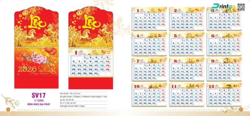 Lịch 12 tháng Sen Việt đắc biệt 