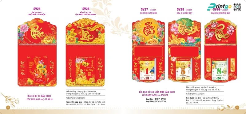 Bìa lò xo và bìa dán gắn bloc Sen Việt ấn tượng 