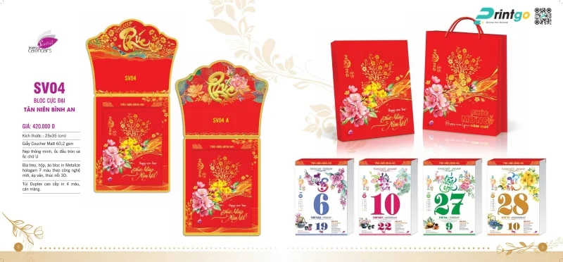 Lịch bloc Sen Việt chất lượng cao 
