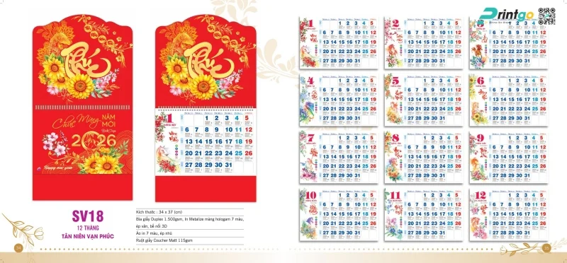 Lịch 12 tháng Sen Việt truyền thống 
