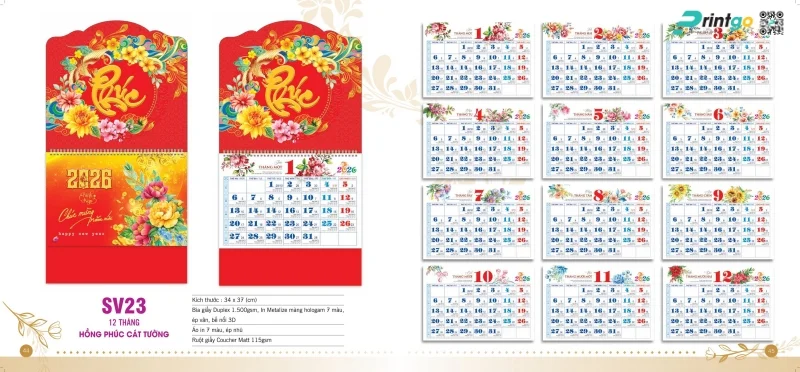 Lịch 12 tháng Sen Việt may mắn 
