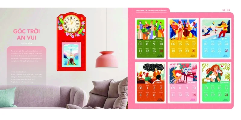 Mẫu lịch 52 tuần Song Hành 2026