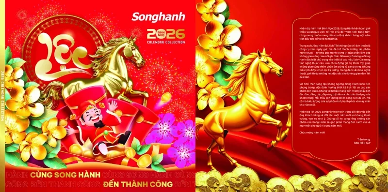 Trọn bộ sưu tập mẫu lịch Song Hành 2026 chất lượng vượt trội