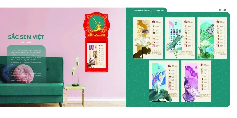 Mẫu lịch 52 tuần Song Hành 2026