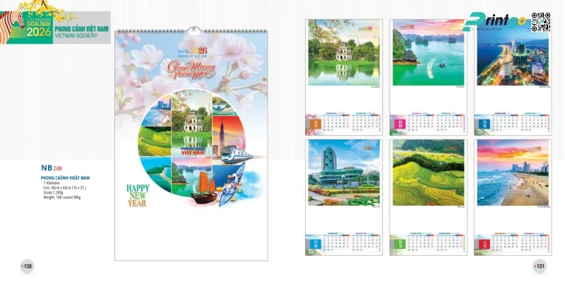 Lịch treo tường Tao Đàn tôn vinh di sản văn hóa Việt Nam
