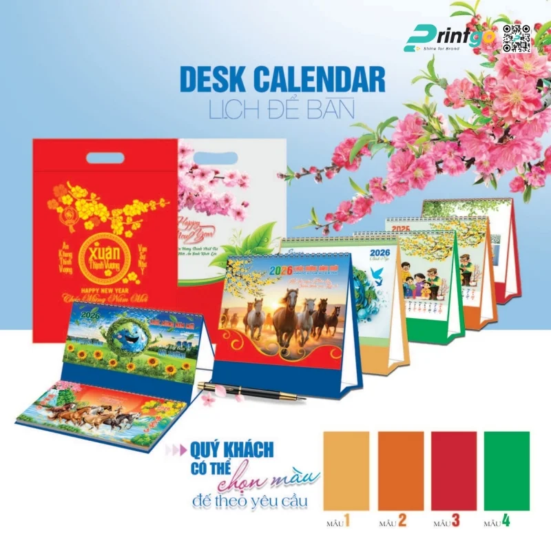 Lịch để bàn Tao Đàn cao cấp quà tặng khách hàng
