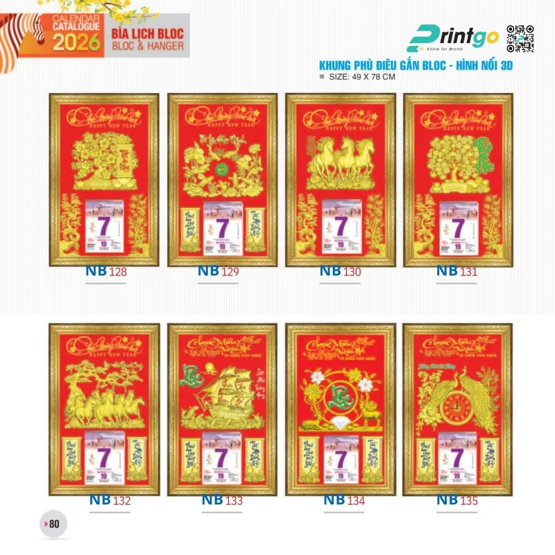 Khung phù điêu lịch bloc đẳng cấp 
