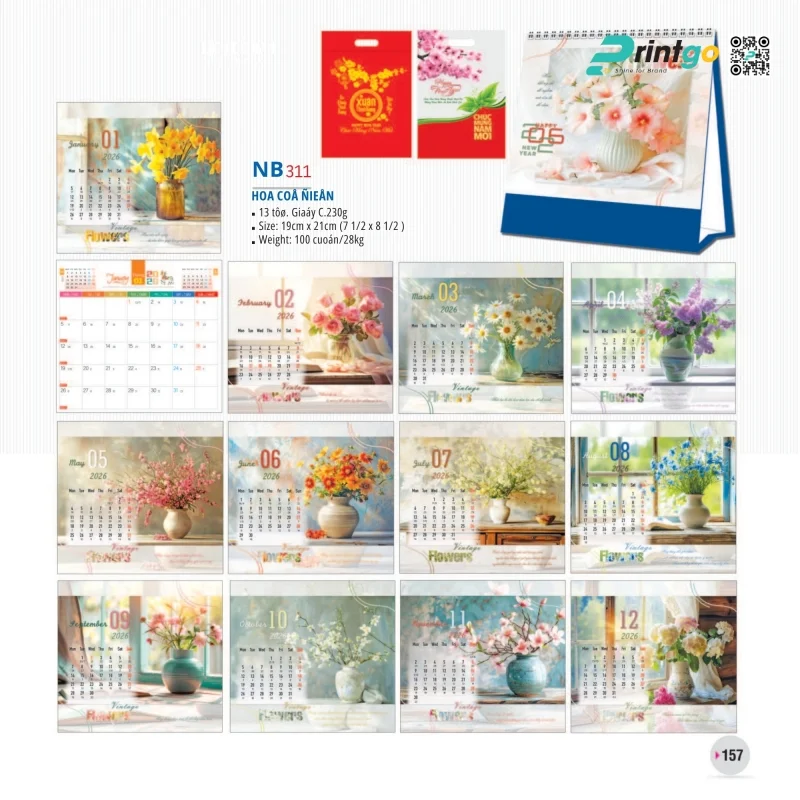 Lịch để bàn Tao Đàn khẳng định dấu ấn thương hiệu
