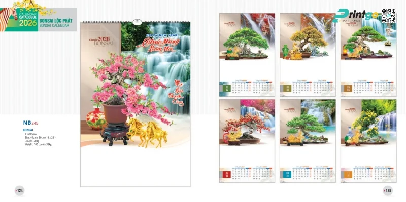 Lịch treo tường Tao Đàn đồng hành cùng quà tặng Tết doanh nghiệp