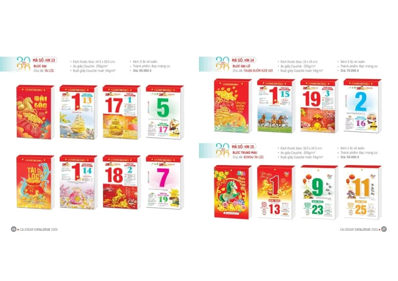 Lịch Bloc Hoa Niên 2026
