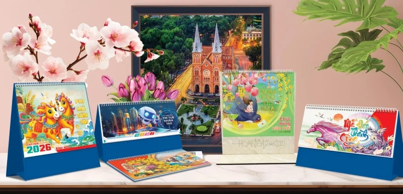 Bộ sưu tập Lịch tết Hoa Niên 2026 bùng nổ với thiết kế ấn tượng