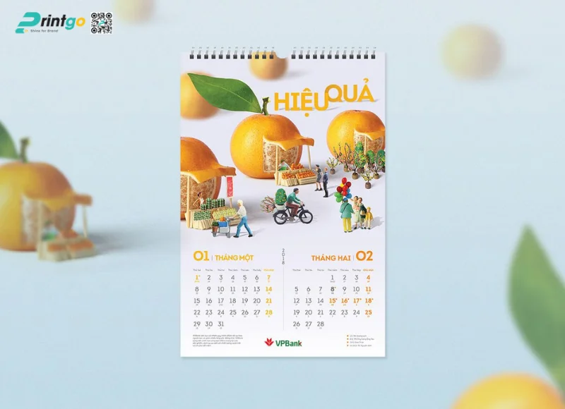 Các mẫu in lịch treo tường độc quyền đẹp nhất 2026