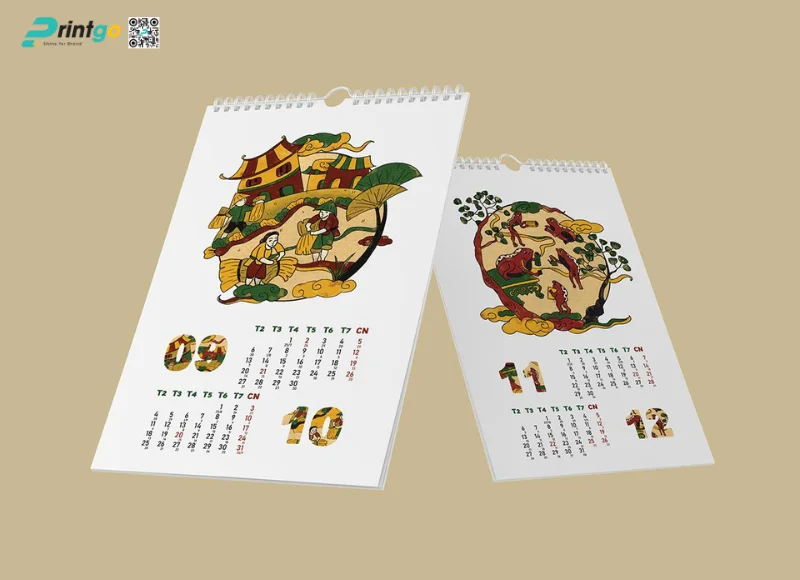 Các mẫu in lịch treo tường độc quyền đẹp nhất 2026