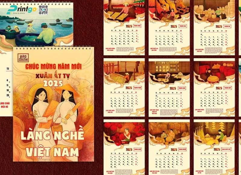 Các mẫu in lịch treo tường độc quyền đẹp nhất 2026