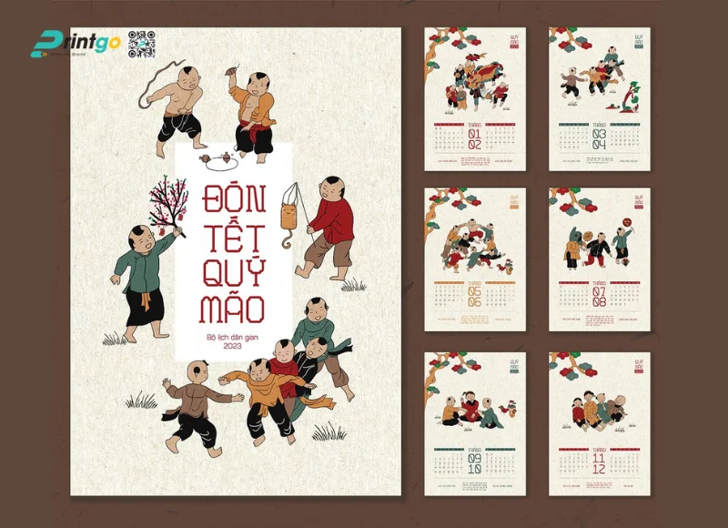 Các mẫu in lịch treo tường độc quyền đẹp nhất 2026