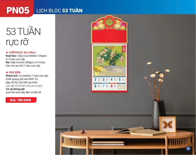 Lịch bloc 53 tuần