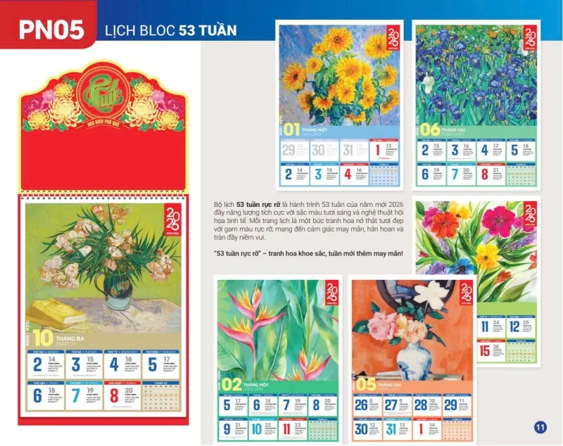Lịch bloc 53 tuần