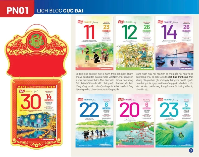 Lịch bloc Xuân Phương Nam