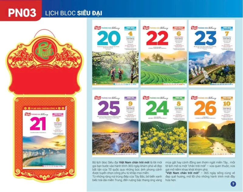 Lịch bloc Xuân Phương Nam