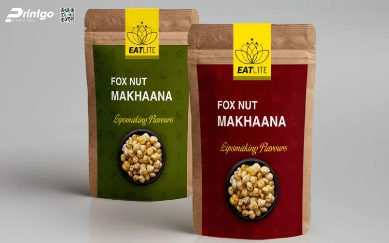 Mẫu bao bì granola dạng túi Kraft