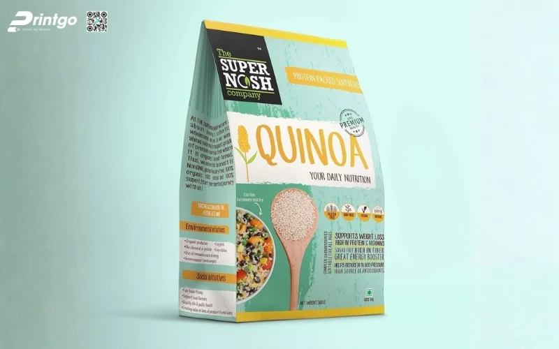 Mẫu bao bì granola dạng túi hàn biên