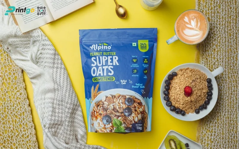 Mẫu bao bì granola dạng túi zipper