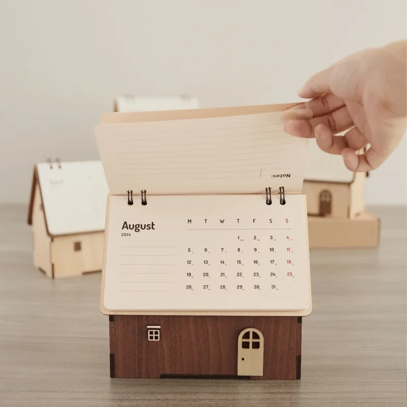 Mẫu lịch ngôi nhà gỗ tối ưu chi phí 
