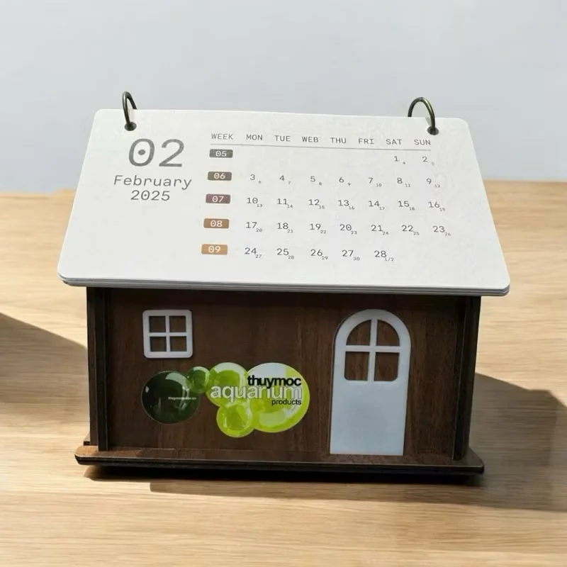 Mẫu lịch ngôi nhà gỗ mang đậm dấu ấn cá nhân 