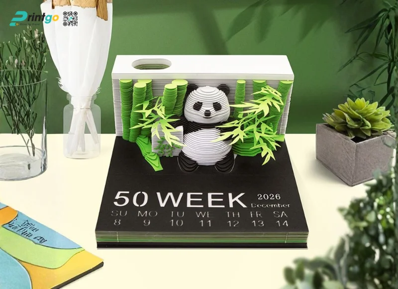 Mẫu lịch tết đặc biệt dạng 3D