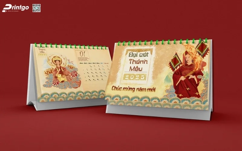Mẫu in lịch tết độc quyền để bàn