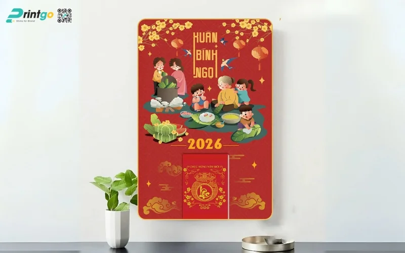 Lịch Tết Mỹ Thuật Việt 2026 - Món Quà Phong Thủy Mừng Xuân Bính Ngọ