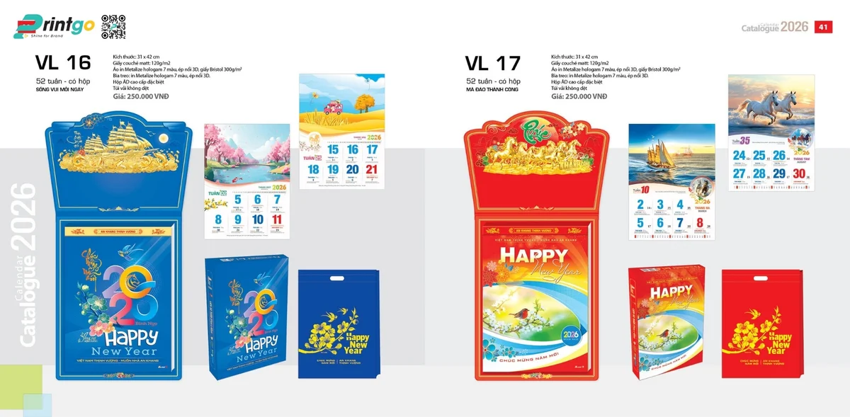 Mẫu lịch Văn Lang dang bloc 52 tuần mới nhất 2026