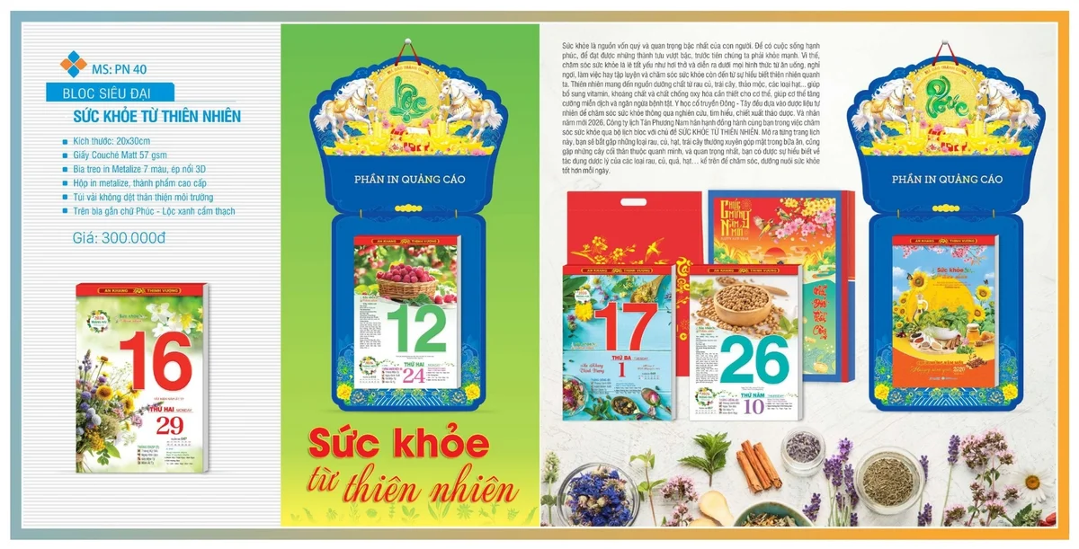 Mẫu lịch bloc độc quyền siêu đại đẹp nhất 2026 Mẫu lịch bloc độc quyền siêu đại đẹp nhất 2026