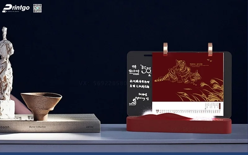 Mẫu thiết kế lịch tết độc quyền đế mica đặc biệt