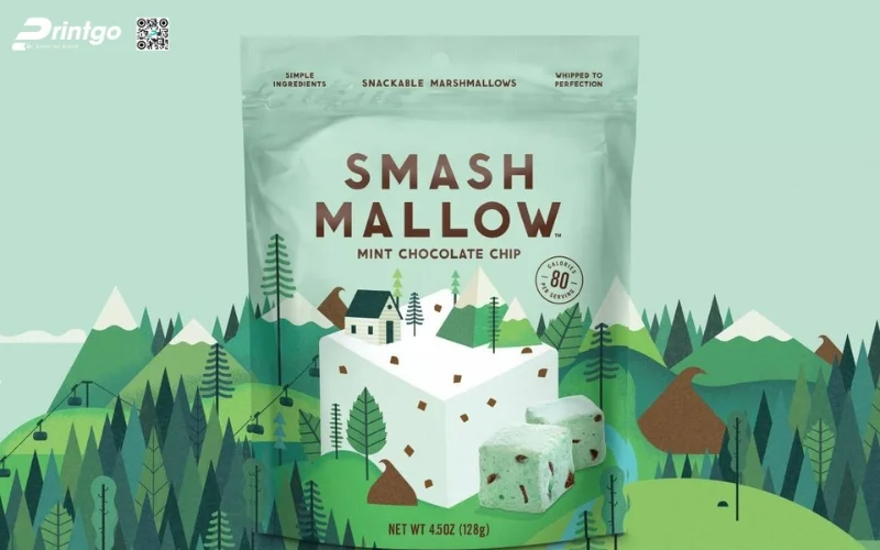 Mẫu bao bì granola dạng túi zipper