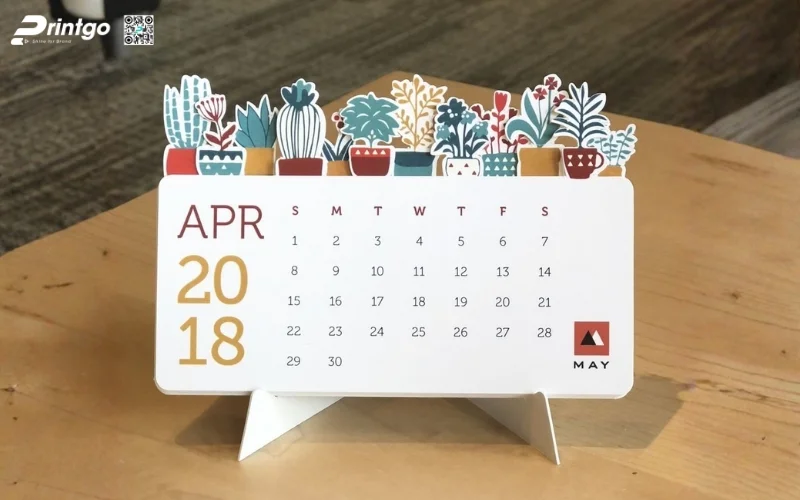 Mẫu lịch để bàn độc đáo 3D